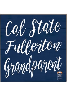 KH Sports Fan Cal State Fullerton Titans 10in x 10in Grandparents Sign - Navy Blue