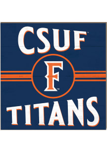 KH Sports Fan Cal State Fullerton Titans 10x10 Retro Sign - Navy Blue