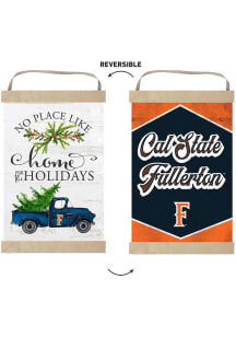 KH Sports Fan Cal State Fullerton Titans Holiday Reversible Banner Sign - White