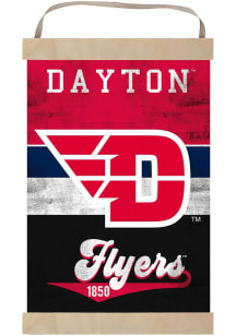 KH Sports Fan Dayton Flyers Reversible Retro Banner Sign - Red
