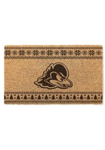 Delaware Fightin' Blue Hens Holiday Logo Door Mat