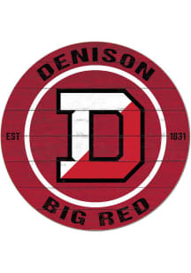 KH Sports Fan Denison Big Red 20x20 Colored Circle Sign - Red