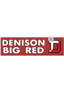 KH Sports Fan Denison Big Red 35x10 Indoor Outdoor Colored Logo Sign - Red