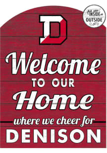KH Sports Fan Denison Big Red 16x22 Indoor Outdoor Marquee Sign - Red