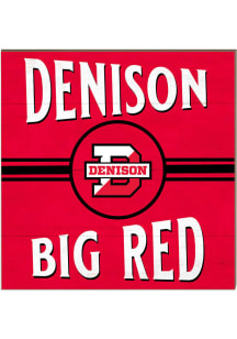 KH Sports Fan Denison Big Red 10x10 Retro Sign - Red
