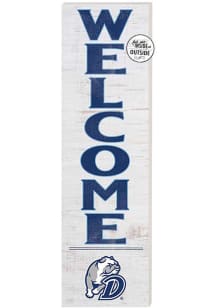 KH Sports Fan Drake Bulldogs 10x35 Welcome Sign - White