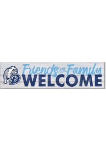 KH Sports Fan Drake Bulldogs 40x10 Welcome Sign - Blue