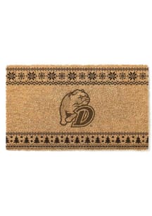 Drake Bulldogs Holiday Logo Door Mat