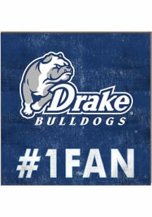 KH Sports Fan Drake Bulldogs 10x10 #1 Fan Sign - Blue