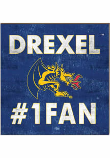 KH Sports Fan Drexel Dragons 10x10 #1 Fan Sign - Navy Blue