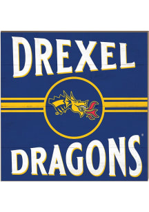 KH Sports Fan Drexel Dragons 10x10 Retro Sign - Navy Blue