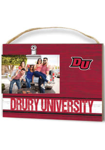 Drury Panthers Clip It Colored Logo Photo Picture Frame - Red