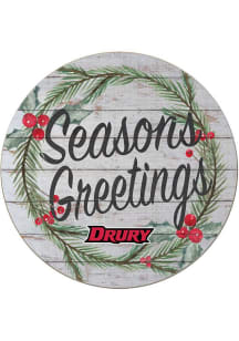 KH Sports Fan Drury Panthers 20x20 Weathered Seasons Greetings Sign - Grey