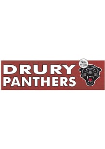 KH Sports Fan Drury Panthers 35x10 Indoor Outdoor Colored Logo Sign - Red