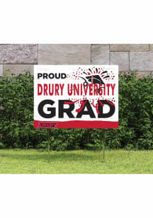 Drury Panthers KH Sports Fan 18x24 Proud Grad Team Logo Yard Sign - Red