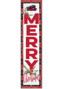 KH Sports Fan Drury Panthers 11x46 Merry Christmas Leaning Sign - Red