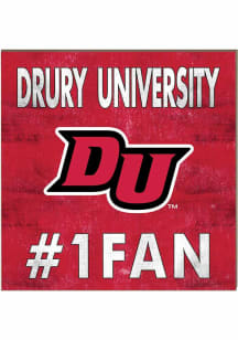 KH Sports Fan Drury Panthers 10x10 #1 Fan Sign - Red