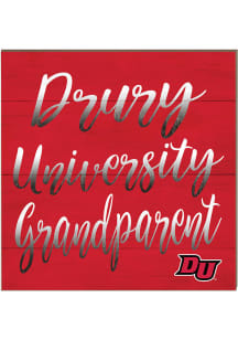KH Sports Fan Drury Panthers 10in x 10in Grandparents Sign - Red