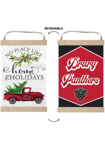 KH Sports Fan Drury Panthers Holiday Reversible Banner Sign - White