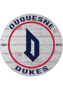 KH Sports Fan Duquesne Dukes 20x20 Weathered Circle Sign - Grey