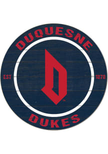 KH Sports Fan Duquesne Dukes 20x20 Colored Circle Sign - Red