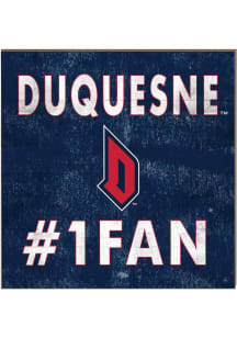 KH Sports Fan Duquesne Dukes 10x10 #1 Fan Sign - Red
