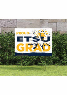 East Tennesse State Buccaneers KH Sports Fan 18x24 Proud Grad Team Logo Yard Sign - Navy Blue