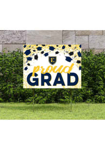 East Tennesse State Buccaneers KH Sports Fan 18x24 Proud Grad Confetti Yard Sign - Navy Blue
