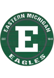 KH Sports Fan Eastern Michigan Eagles 20x20 Colored Circle Sign - Green