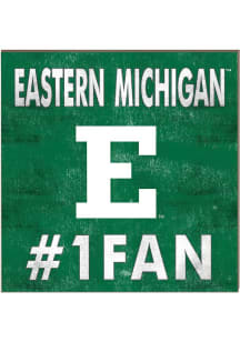 KH Sports Fan Eastern Michigan Eagles 10x10 #1 Fan Sign - Green