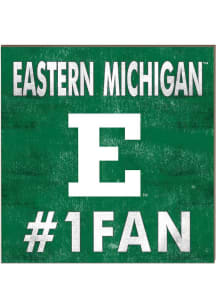 KH Sports Fan Eastern Michigan Eagles 10in x 10in Dad Sign - Green