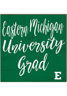 KH Sports Fan Eastern Michigan Eagles 10in x 10in Grad Sign - Green