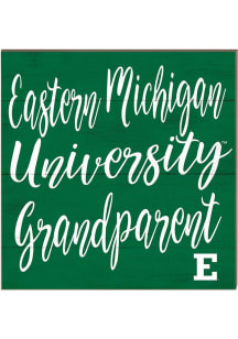 KH Sports Fan Eastern Michigan Eagles 10in x 10in Grandparents Sign - Green