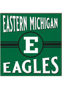 KH Sports Fan Eastern Michigan Eagles 10x10 Retro Sign - Green