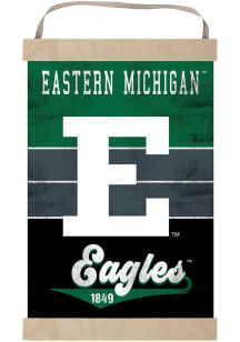 KH Sports Fan Eastern Michigan Eagles Reversible Retro Banner Sign - Green