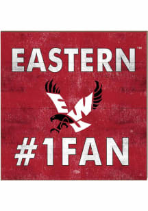 KH Sports Fan Eastern Washington Eagles 10x10 #1 Fan Sign - Red