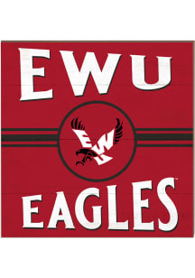 KH Sports Fan Eastern Washington Eagles 10x10 Retro Sign - Red