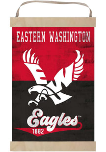 KH Sports Fan Eastern Washington Eagles Reversible Retro Banner Sign - Red