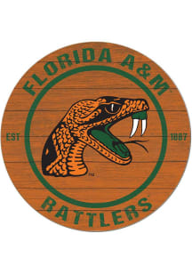 KH Sports Fan Florida A&M Rattlers 20x20 Colored Circle Sign - Orange