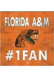 KH Sports Fan Florida A&M Rattlers 10x10 #1 Fan Sign - Orange