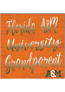 KH Sports Fan Florida A&M Rattlers 10in x 10in Grandparents Sign - Orange