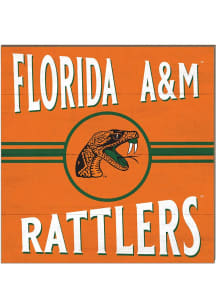 KH Sports Fan Florida A&M Rattlers 10x10 Retro Sign - Orange