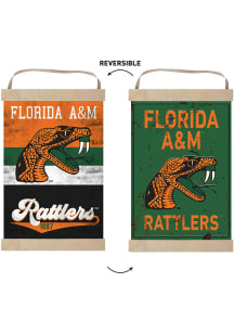 KH Sports Fan Florida A&M Rattlers Reversible Retro Banner Sign - Orange