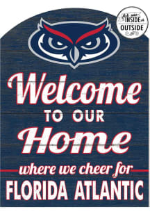 KH Sports Fan Florida Atlantic Owls 16x22 Indoor Outdoor Marquee Sign - Blue
