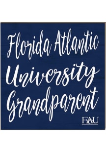 KH Sports Fan Florida Atlantic Owls 10in x 10in Grandparents Sign - Blue