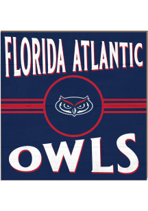 KH Sports Fan Florida Atlantic Owls 10x10 Retro Sign - Blue