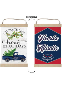 KH Sports Fan Florida Atlantic Owls Holiday Reversible Banner Sign - White
