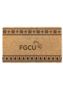 Florida Gulf Coast Eagles Holiday Logo Door Mat