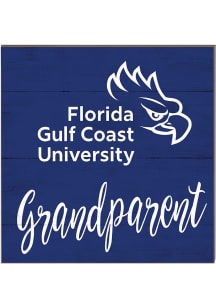 KH Sports Fan Florida Gulf Coast Eagles 10in x 10in Grandparents Sign - Green