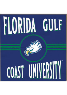 KH Sports Fan Florida Gulf Coast Eagles 10x10 Retro Sign - Green